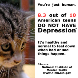 Mental Health Awareness Tenn Depression Kitten